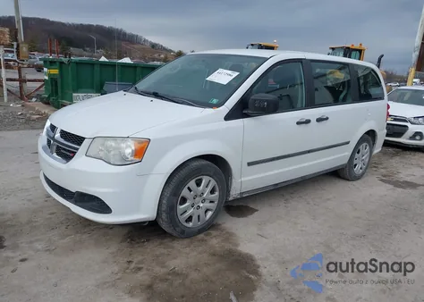2014 Dodge Grand Caravan American Value Pkg from USA, damaged, VIN 2C4RDGBG2ER376923